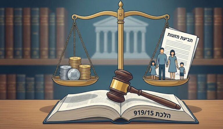 תביעת מזונות וחלוקת נטל כלכלי