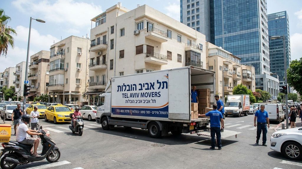 פינוי פשוט משאית של פינוי דירות בתל אביב